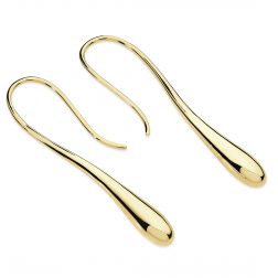 Lucy Q Solid Drip Earrings – Gold Vermeil