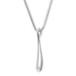 Lucy Q Silver Single Drip Necklace