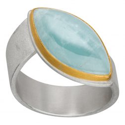 Manu Aquamarine Ring Size M