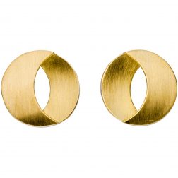 Manu Gold Split Disk Earrings