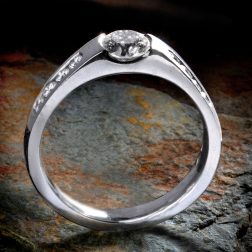 Williamson Brown Contemporary 0.775ct Diamond Engagement Ring