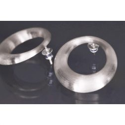 Lindenau Silver Circle Earrings